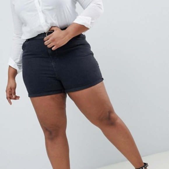 asos plus size shorts